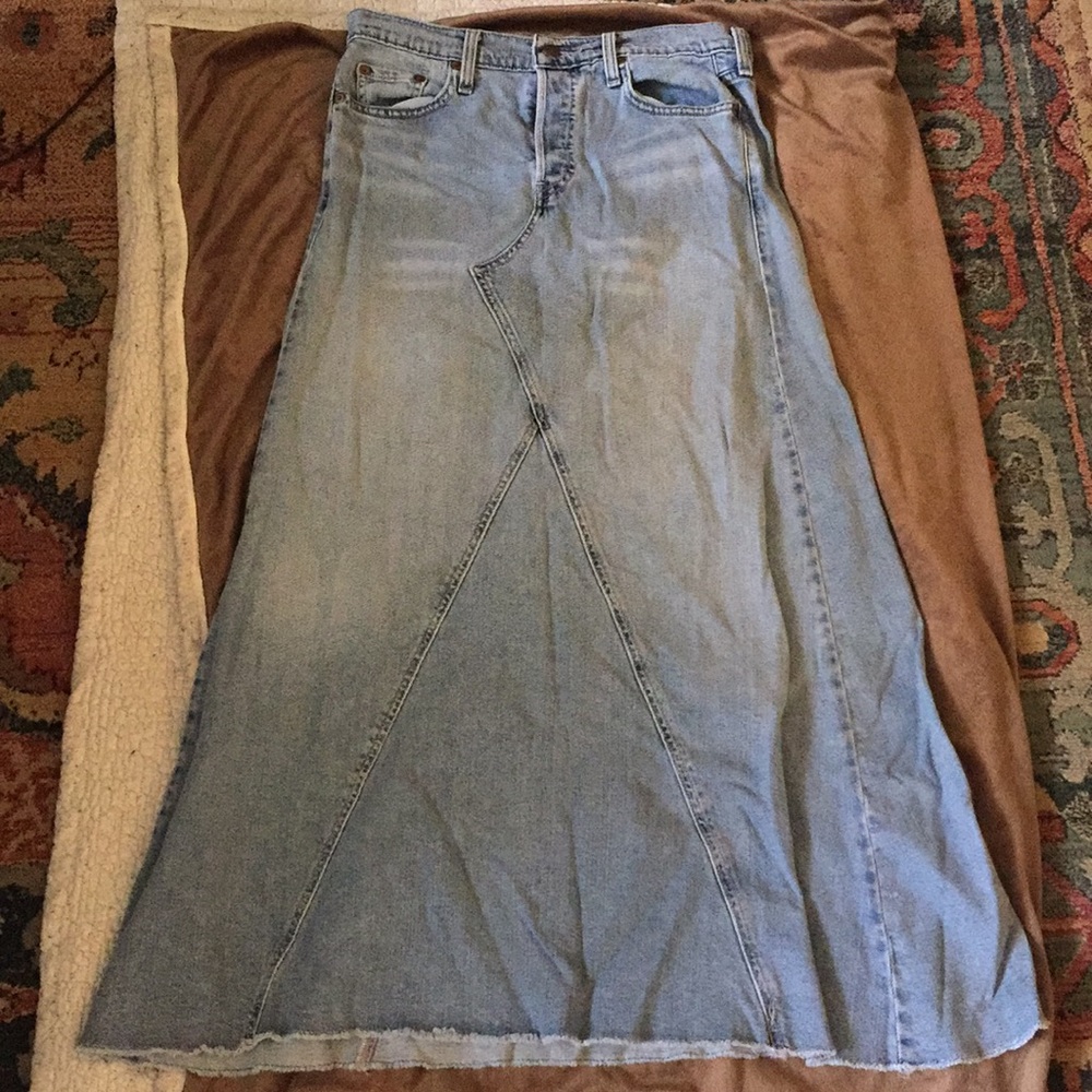 Levi's long vintage denim skirt
